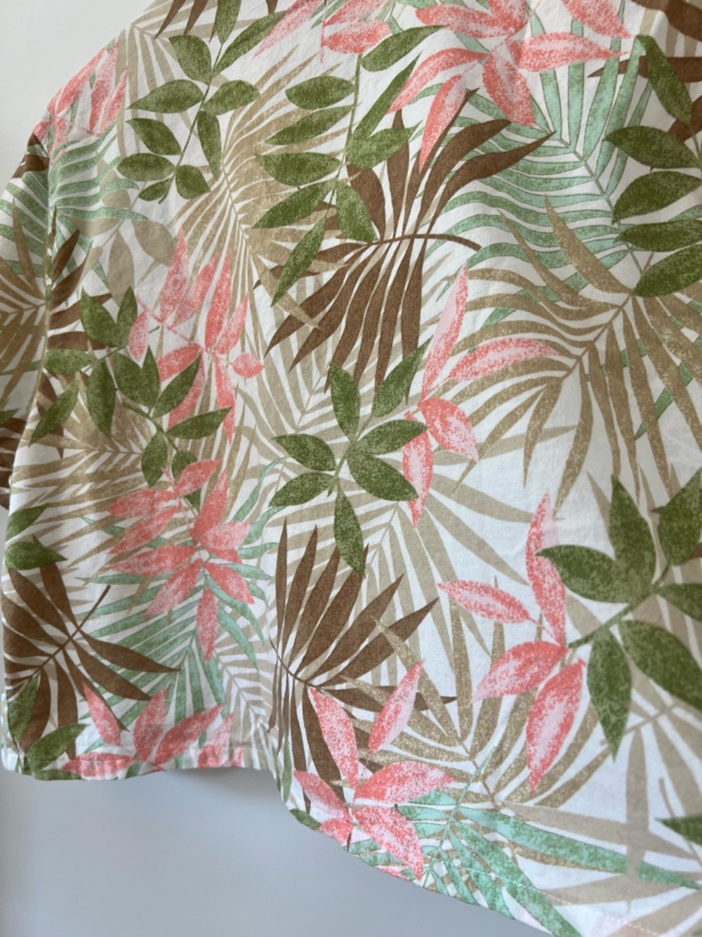 Vintage Cropped Pastel Fronds Top - Picture 5 of 7